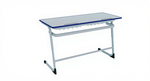 Парта "Mega Smart Pro" с литой кромкой Синяя Двухместная