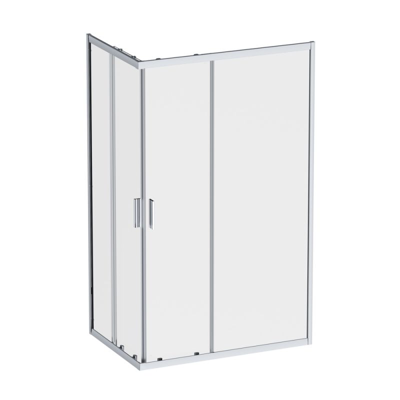 Душевое ограждение 120x80 см, без поддона AM.PM Gem, хром матовый W90G-403-120280-MT