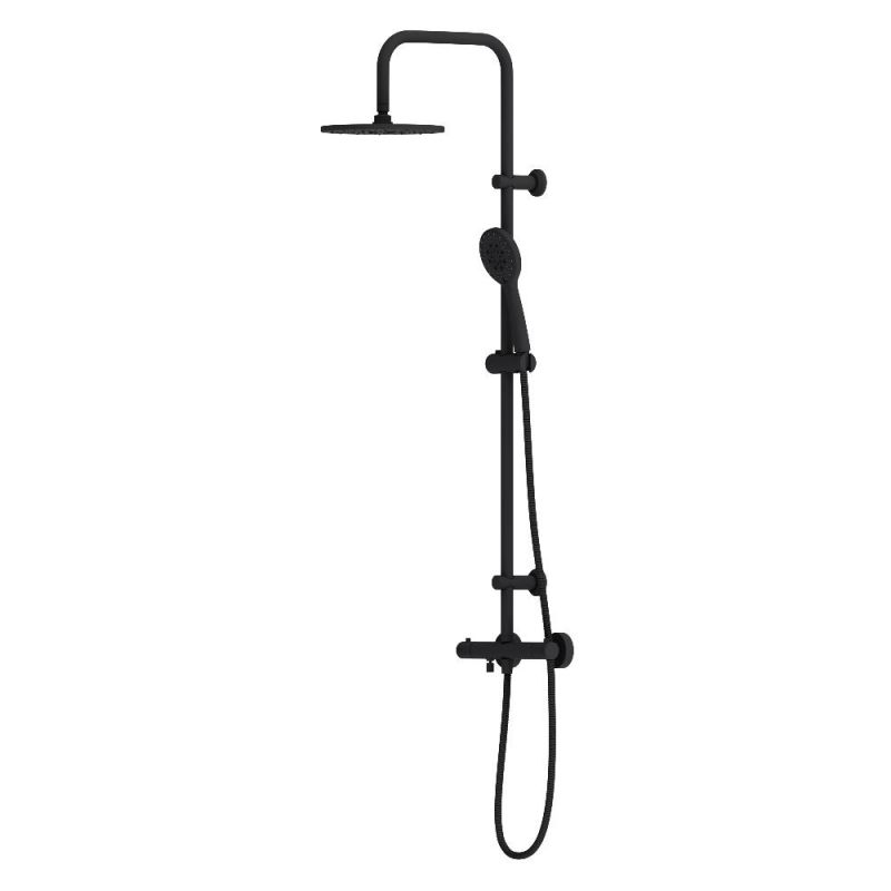 Душевая система с термостатом Dorff Futura D0710522, черный