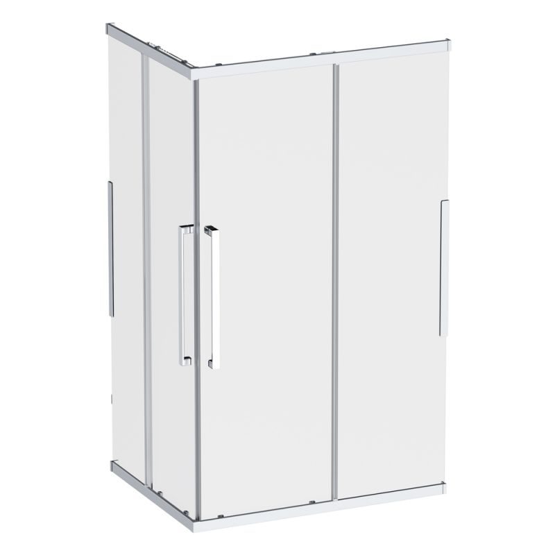 Душевое ограждение AM.PM Func Square Slide 120х90, мат хром, прозрачное W84G-403-12090-MТ