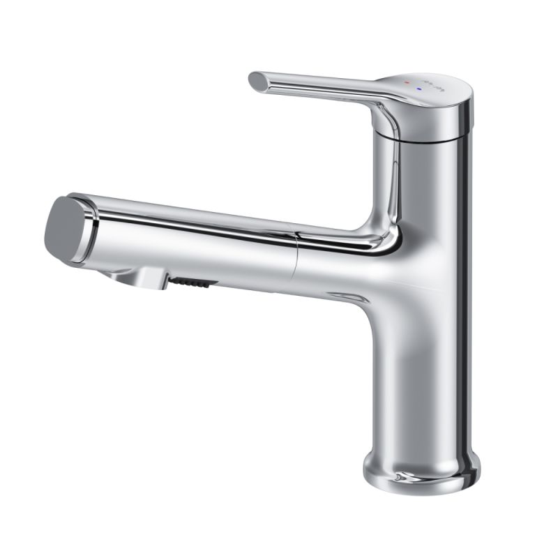 Смеситель для раковины AM.PM X-Joy S с вытяжным изливом, хром, F85B02900