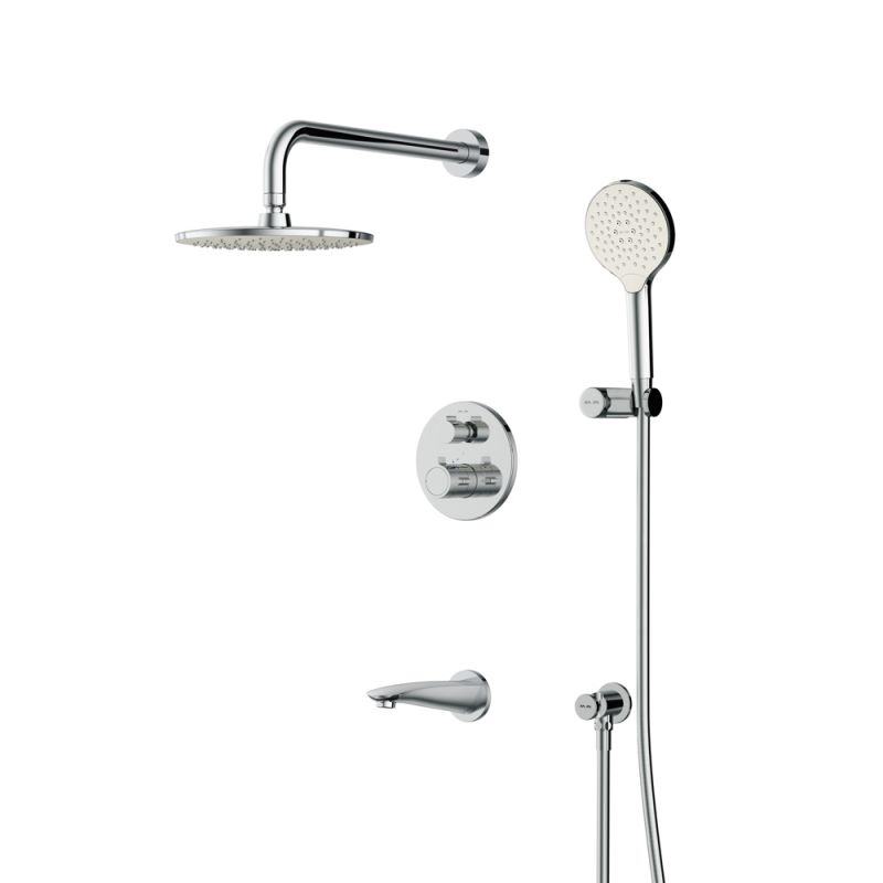 Встраиваемая душевая система со смесителем для душа AM.PM X-Joy FT85A3RH10, хром