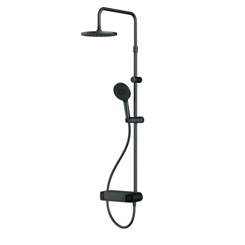 Душевая система со смесителем-полкой AM.PM X-Joy F0785A622, черный