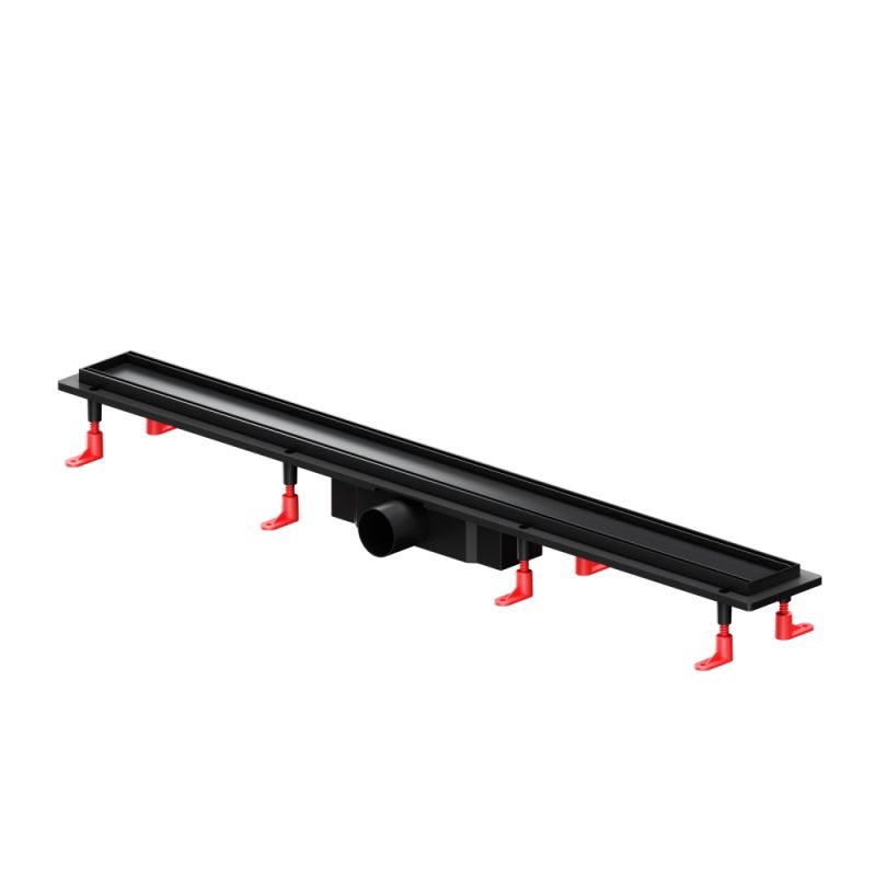 W02SC-U11-090-04BM PrimeFlow Трап AM.PM для душа линейный универс затвор Tile 90см цвет черн мат