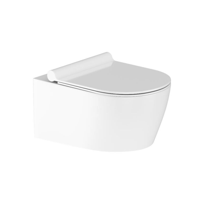 Подвесной унитаз Damixa Jupiter без ободка с сиденьем микролифт, DX77C1700SC