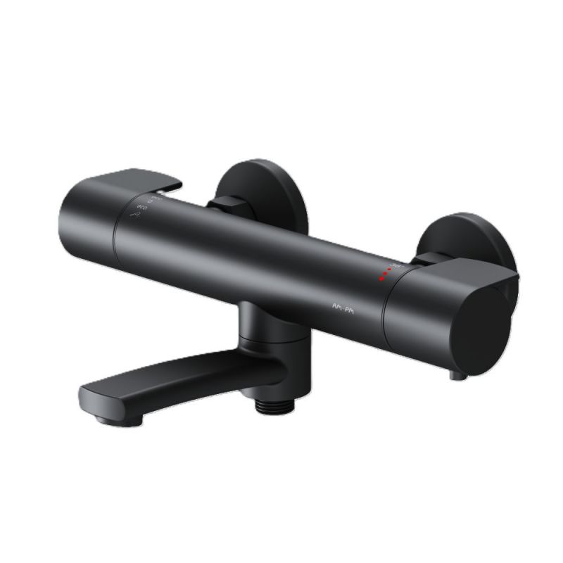 Смеситель для ванны и душа с термостатом AM.PM X-Joy F85A50022, черный