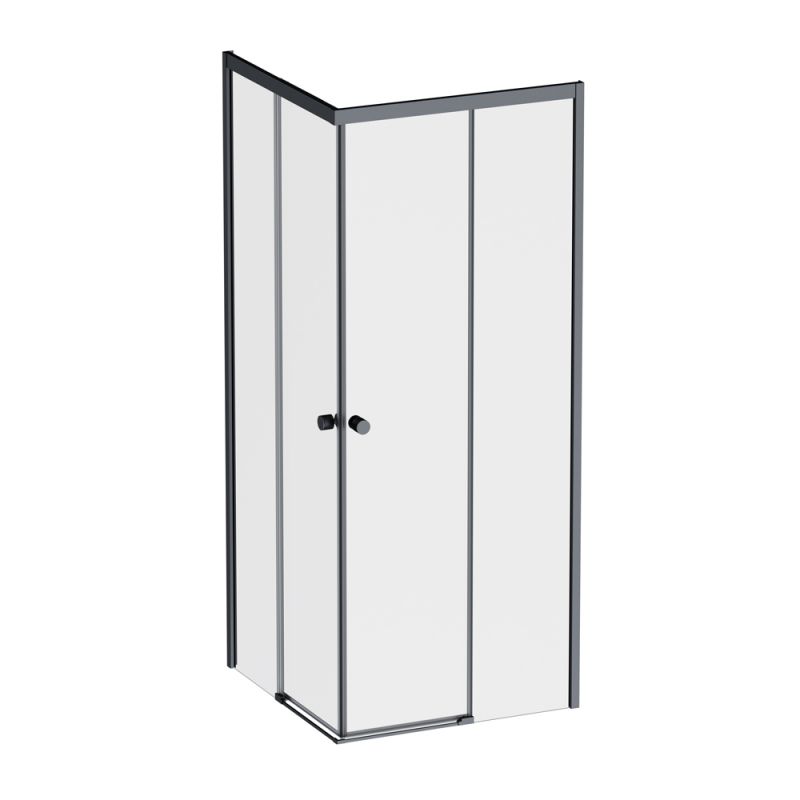 Душевое ограждение AM.PM X-Joy 80x80  см, без поддонс, профиль черный матовый, форма квадрат W94G-403-8080-BT1K