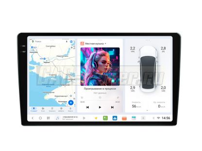 Магнитола планшет под рамку 10.4 дюйма, 2K QLED, MEKEDE, DUDUAUTO (MKD-1036-2K)