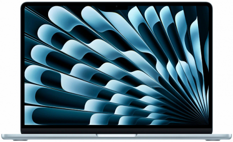 Apple MacBook Air 13" 2025 (M4, 10C CPU/8C GPU) 16 ГБ 256 ГБ SSD MC6T4 blue (русская клавиатура)