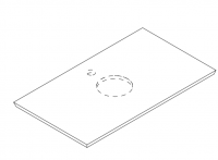 Столешница Mildue Noorth 2951 схема 1