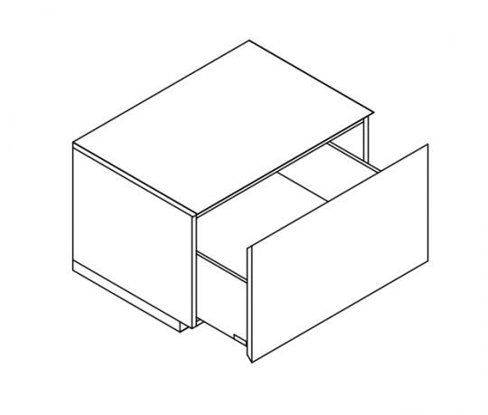 Тумба со столешницей и цоколем Mildue Noorth 5111