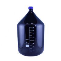 Банка для реактивов Labdevices GL45, 20000 мл, стекло Boro 3.3, темное стекло, с винтовой крышкой, градуированная