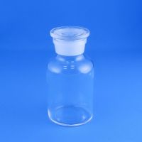 Склянка (штанглас) Labdevices, 500 мл, светлое стекло, с притёртой пробкой, широкое горло