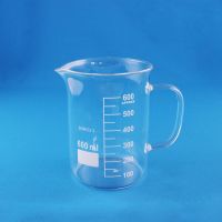 Стакан лабораторный со стеклянной ручкой Labdevices В-1-600, 600 мл, стекло Boro 3.3, градуированный