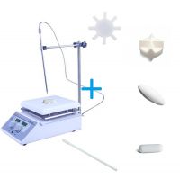 Комплект: Магнитная мешалка с нагревом Labdevices-20D на 20 литров + 4 якоря