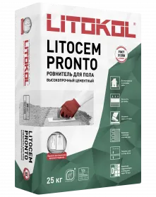 Цементный Ровнитель для Пола Litocem Pronto 25кг Litokol Быстросохнущий