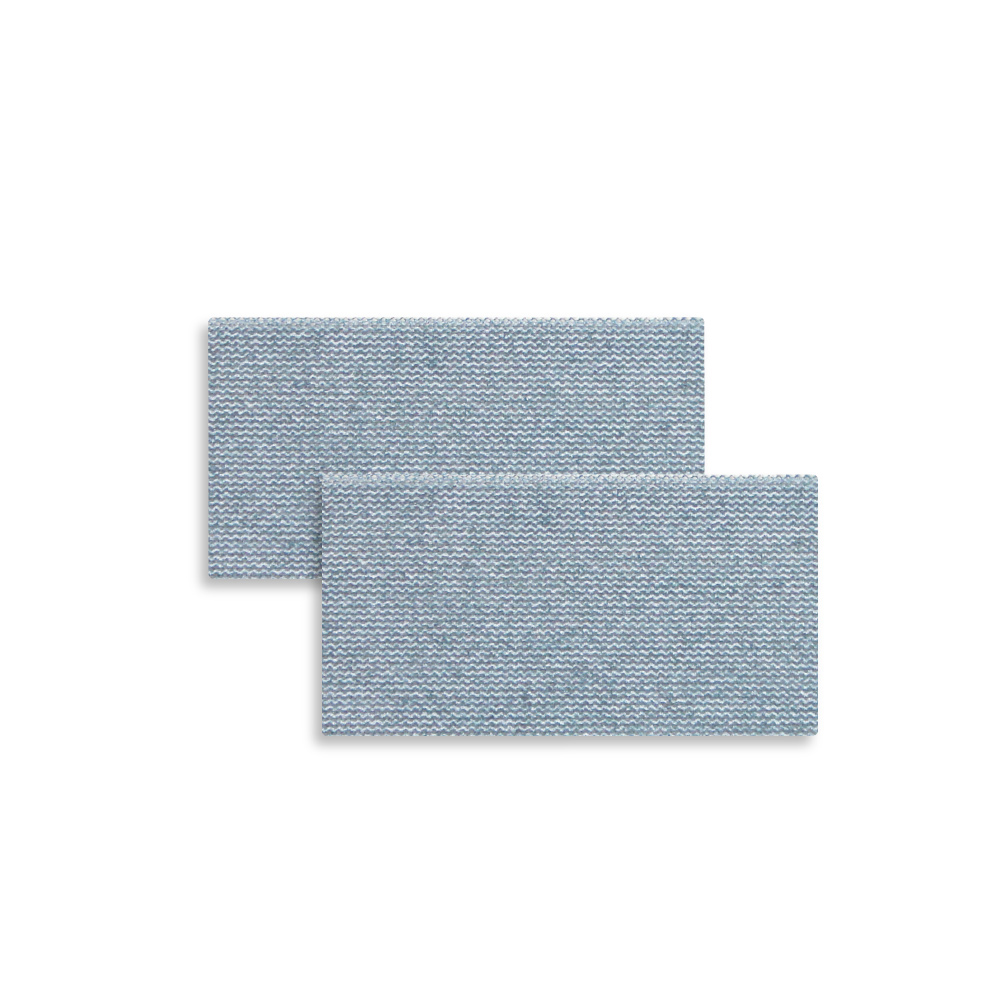 Sandwox BLUE NET полоски на сетчатой основе, оксид алюминия 80 x133мм  P180, липучка, в упаковке 50шт.