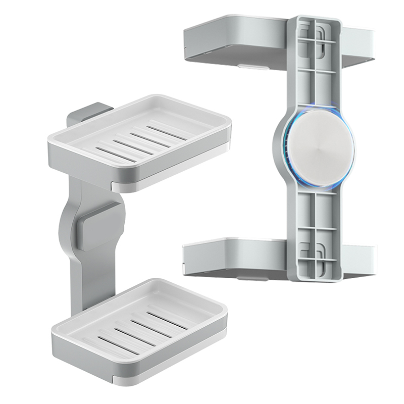 Мыльница двойная без сверления на присоске