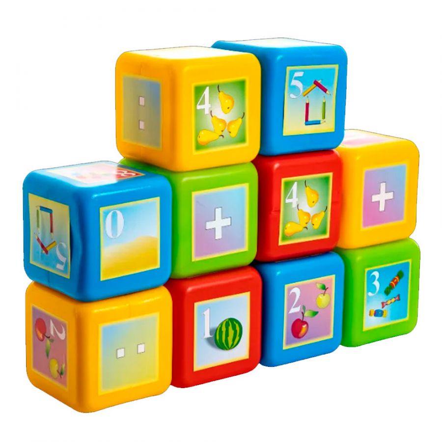 Набор Кубики "Математика" XL 10д