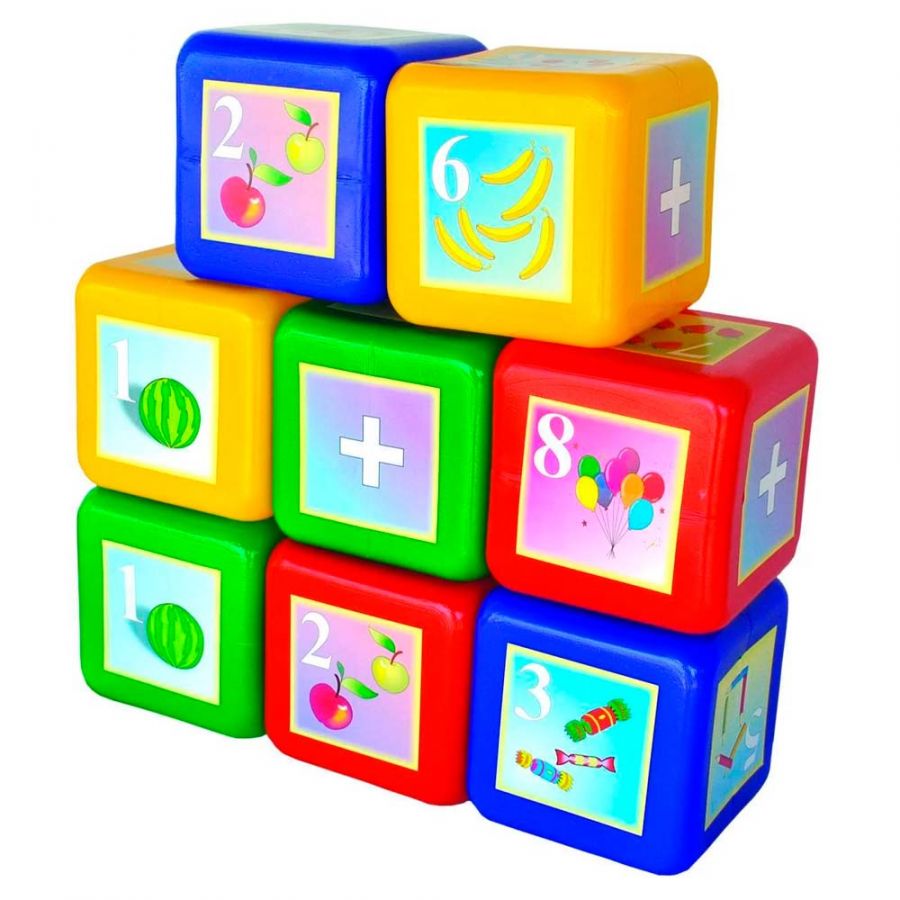 Набор Кубики "Математика" 8 деталей