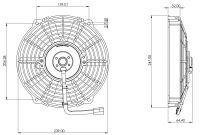 STR141 ОСЕВОЙ ВЕНТИЛЯТОР 9" ДЮЙМОВ 80 ВАТТ 12 ВОЛЬТ PULL / ВСАСЫВАЮЩИЙ