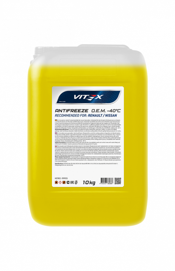 Антифриз Vitex O.E.M for Renault / Nissan, 10кг
