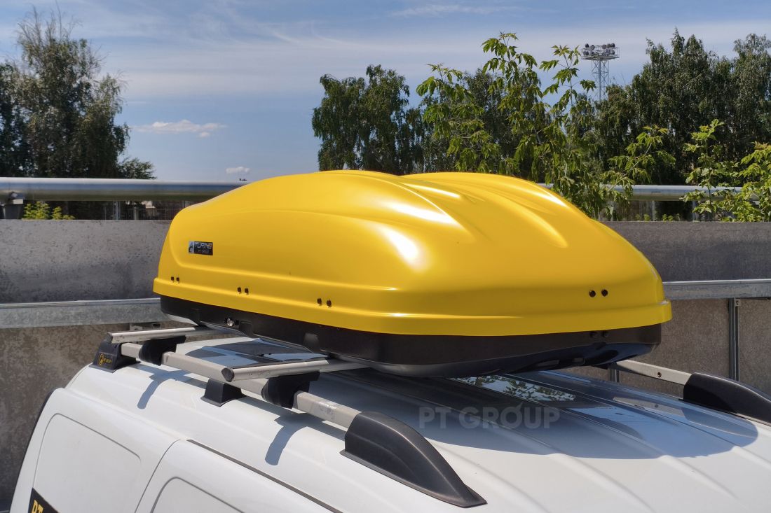 Бокс "Turino Medium" 460L 191х79х46cм, (белый, чёрный, серый)