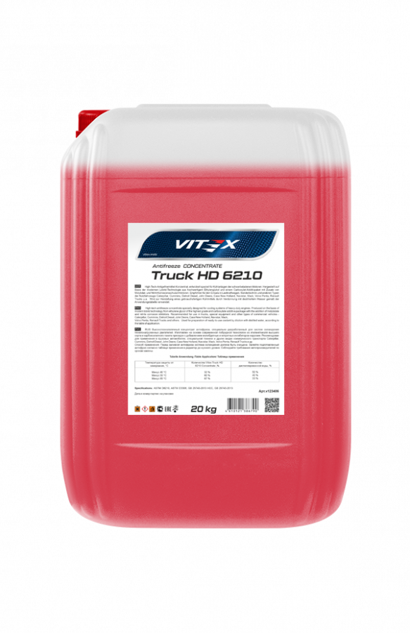 Антифриз Vitex Truck HD 6210 концентрат, 20кг