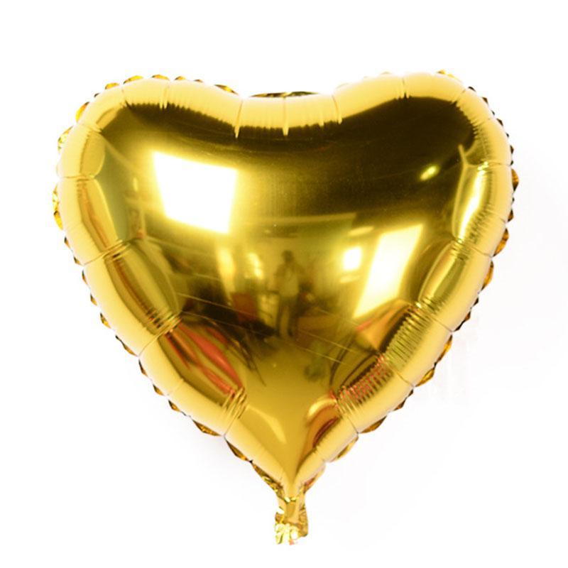 Шар сердце "Золотое"
