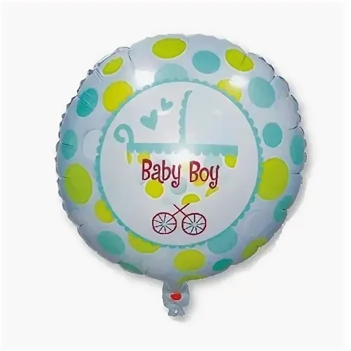 Шар круглый на выписку "Baby Boy"