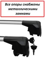 Багажник на Танк 700 (Tank 700, внедорожник, 2024-...), Lux Scout 2, с серебристыми крыловидными дугами