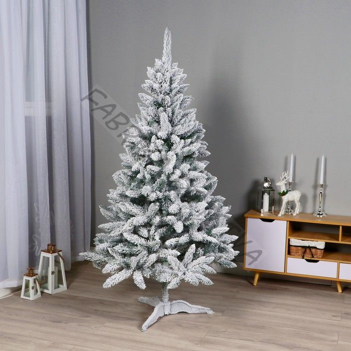Искусственная ёлка заснеженная «Снегопад», 180 см, ПВХ ветки отгибаются