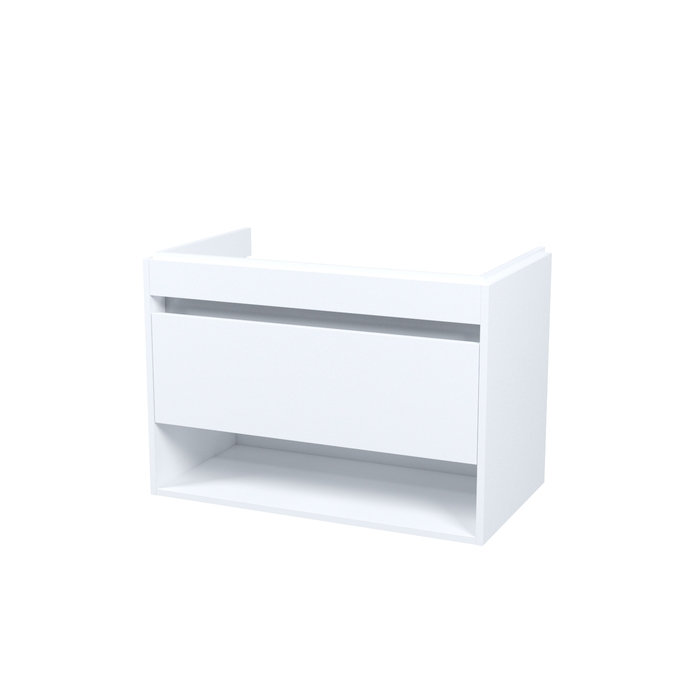 Тумба подвесная, с нишей, 80 см, белый, Zodiac X, IDDIS, ZDX80WNi95 подходит умыв. 4078000i28