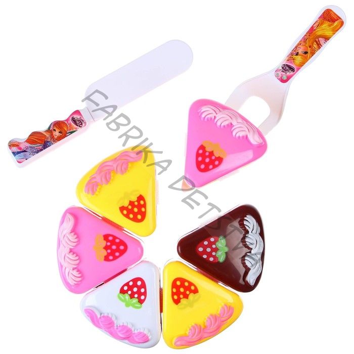 Игровой набор посуды детский «Чаепитие», тортик и 2 столовых прибора, с книгой рецептов, WINX