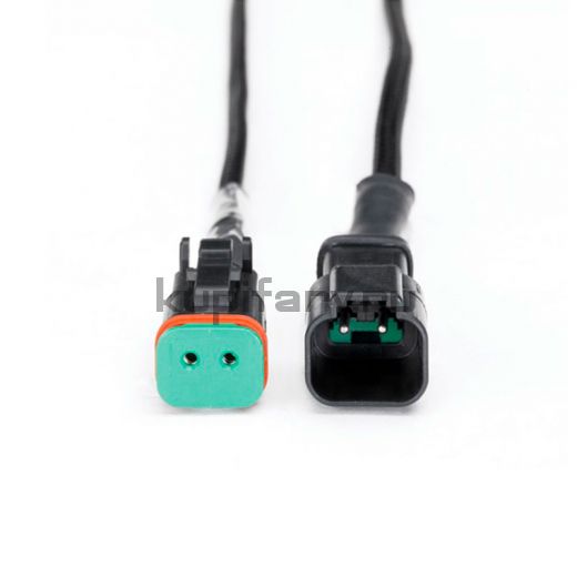 Разъем для подключения 2 контакта папа / мама штекер KM1463