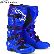 Мотоботы Alpinestars Tech 7 S25, синие с лиловым
