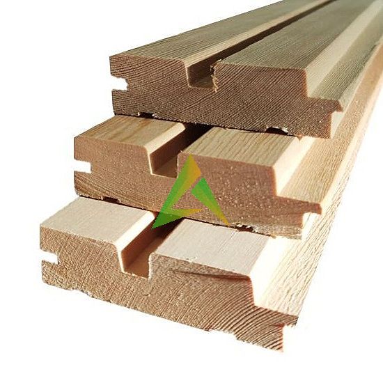 Реечная вагонка из лиственницы 95*25*3000 мм сорт: Б