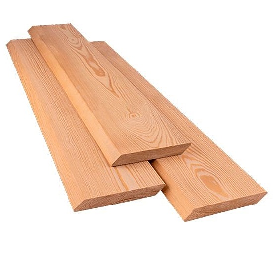 Планкен скошенный из лиственницы 20*140 мм сорт: А
