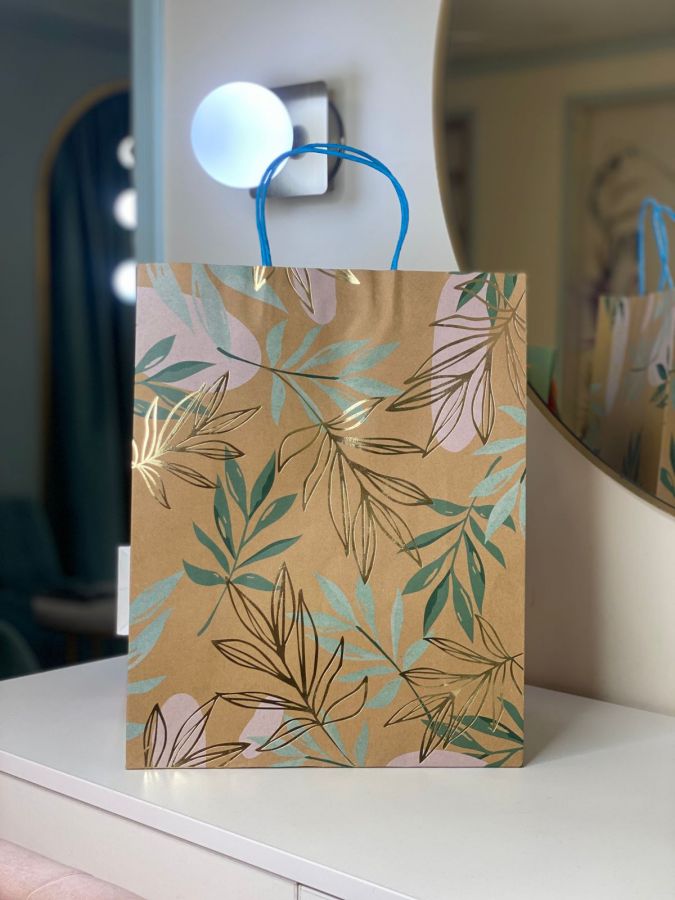 Подарочный пакет "Листья"