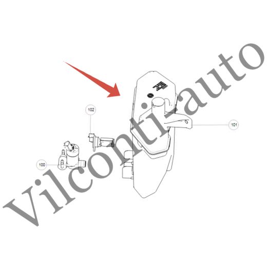 БАЧОК ОМЫВАЮЩЕЙ ЖИДКОСТИ В СБОРЕ TANK 500 5207111XKV3CA 100% ОРИГИНАЛ