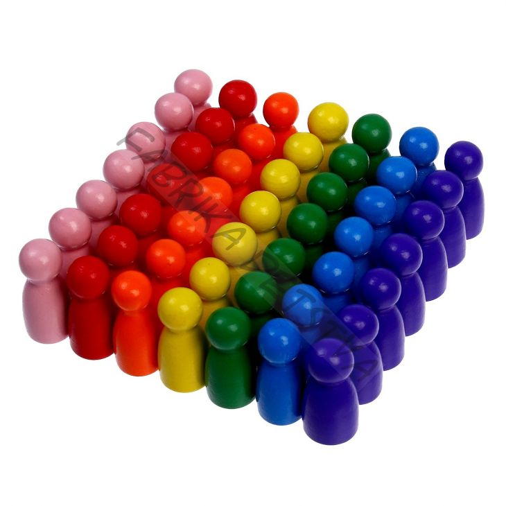 Набор фигурок для изучения счёта «Пешки» 50 шт