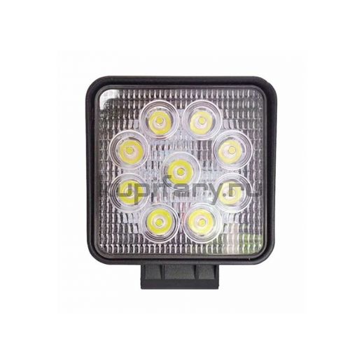 Светодиодная фара 27 Ватт квадратная дальнего света mini FR2337