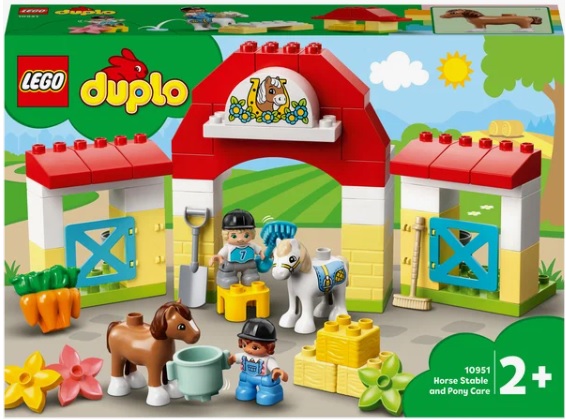 Конструктор LEGO DUPLO Town 10951 Конюшня для лошади и пони, 65 дет.