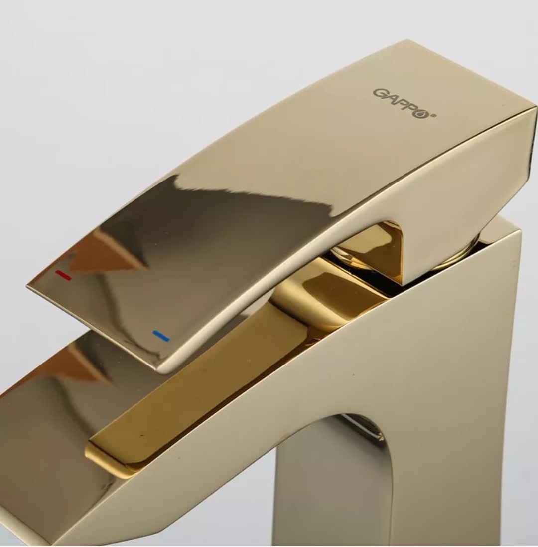 GAPPO | Əlüzyuyan Kranı Qızılı Rəng, latun