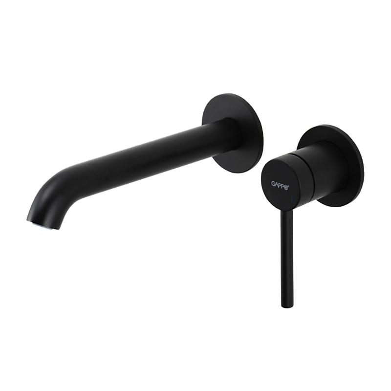 GAPPO | Divara Quraşdırılan (divariçi) Əl-üz yuyan Kranı, Qara