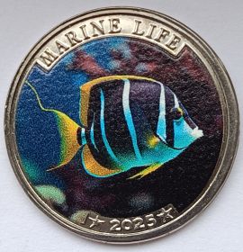 Рыба-ангел  25 рупий Остров Наркондам 2025