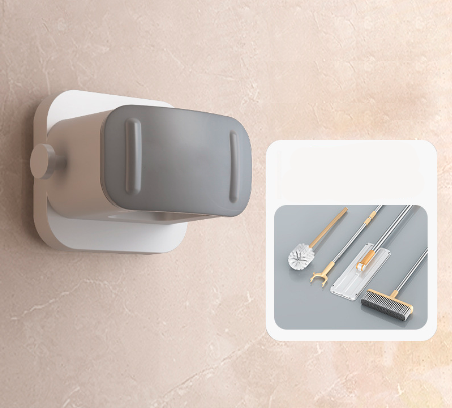 Держатель для швабры настенный с присоской