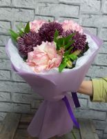 Букет с сезонной хризантемой Bigoudi