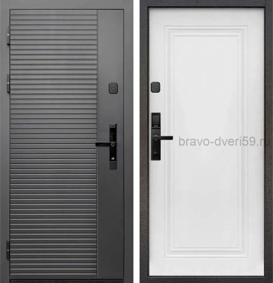 Дверь входная с Умным замком  металлическая Е-Тайга 10 см 2МДФ