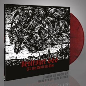 DESTROYER 666 - To The Devil His Due marbled red black